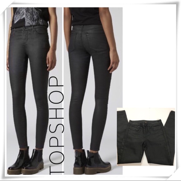 topshop coated jeans petite